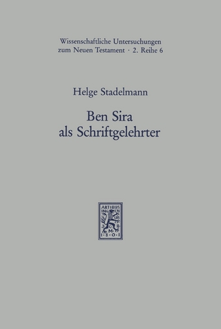 Ben Sira als Schriftgelehrter