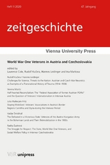 World War One Veterans in Austria and Czechoslovakia - 