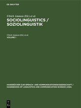 Sociolinguistics / Soziolinguistik. Volume 1 - 