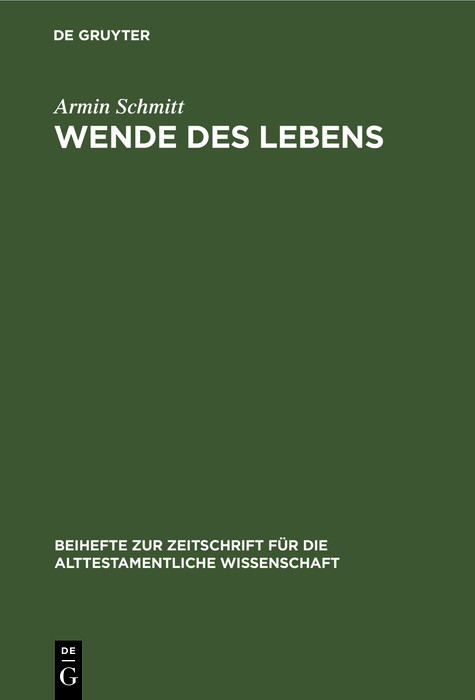 Wende des Lebens - Armin Schmitt