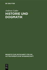 Historie und Dogmatik - Andreas L&uuml;der