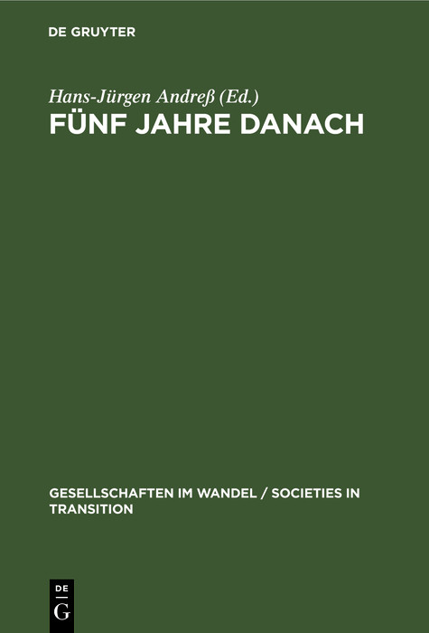 F&uuml;nf Jahre danach - 
