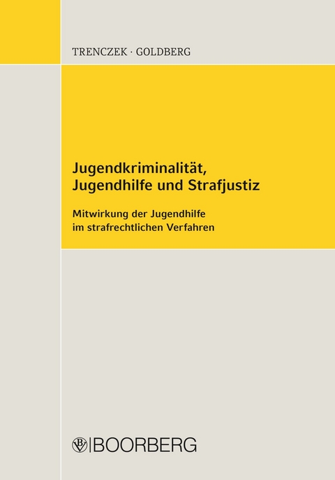 Jugendkriminalit&auml;t, Jugendhilfe und Strafjustiz - Thomas Trenczek, Brigitta Goldberg