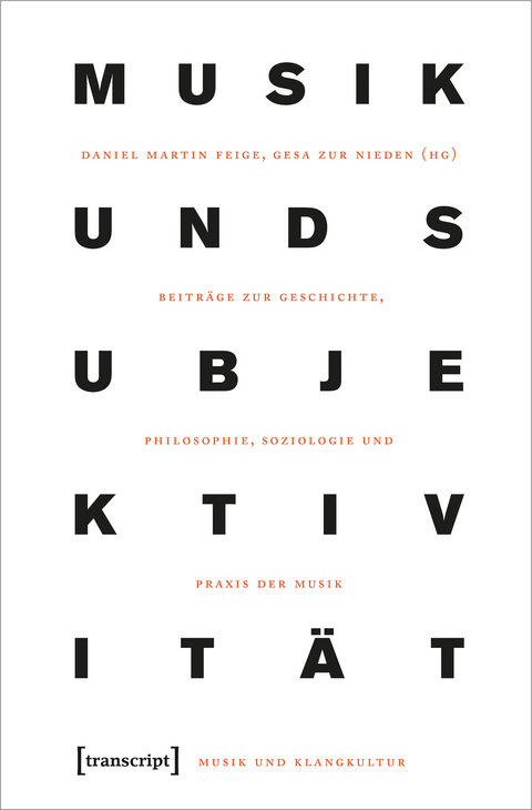 Musik und Subjektivit&auml;t - 