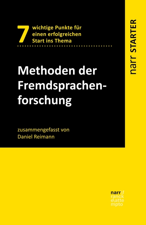 Methoden der Fremdsprachenforschung - Daniel Reimann