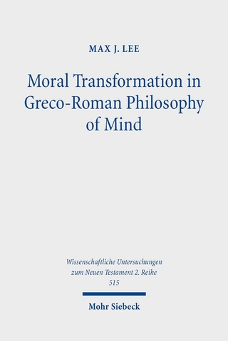 Moral Transformation in Greco-Roman Philosophy of Mind