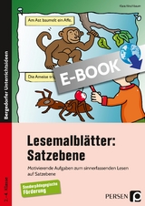 Lesemalbl&auml;tter: Satzebene - Klara Kirschbaum