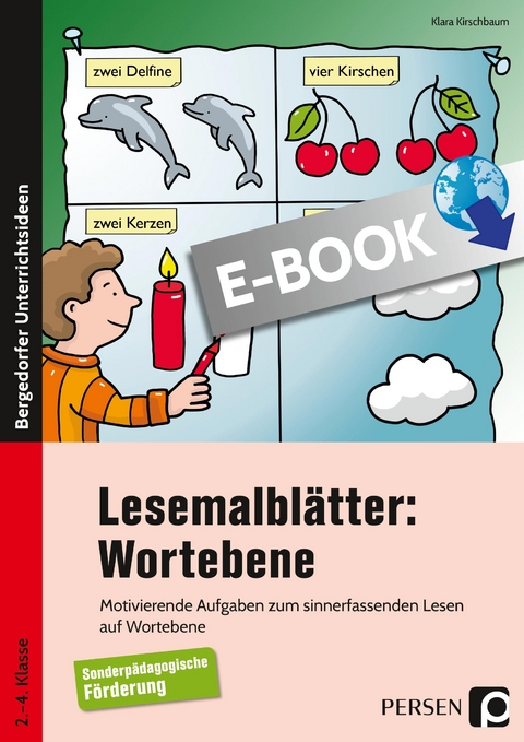 Lesemalbl&auml;tter: Wortebene - Klara Kirschbaum
