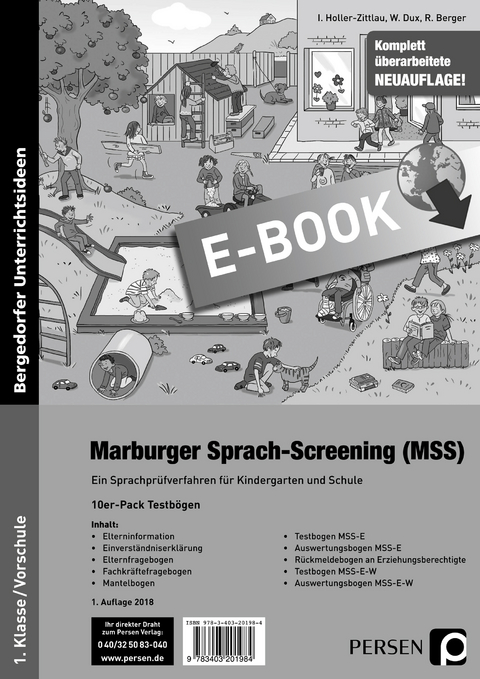 Marburger Sprach-Screening (MSS) - Testb&ouml;gen - I. Holler-Zittlau, W. Dux, R. Berger