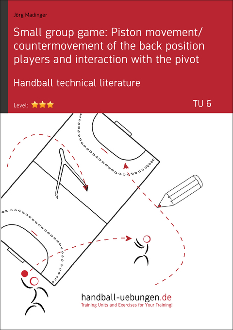 Small group game: Piston movement/countermovement of the back position players and interaction with the pivot (TU 6) - J&ouml;rg Madinger