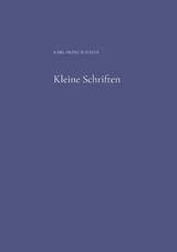 Kleine Schriften - Karl-Heinz Sch&auml;fer
