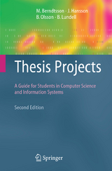 Thesis Projects - Berndtsson, Mikael; Hansson, Jörgen; Olsson, B.; Lundell, Björn