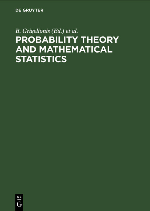 Probability Theory and Mathematical Statistics - 