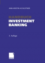 Handbuch Investment Banking - Ann K Achleitner