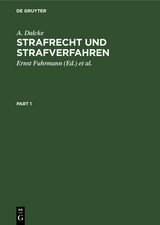 Strafrecht und Strafverfahren - A. Dalcke