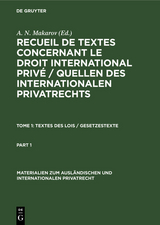 Textes des Lois / Gesetzestexte - 