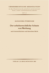 Der urheberrechtliche Schutz von Werbung - Alexandra P&uuml;hringer