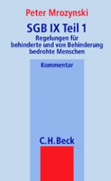 Mrozynski, SGB IX Teil 1 - M&uuml;ller-Wenner /Schorn, SGB IX Teil 2 / SGB IX Teil 1 - Peter Mrozynski