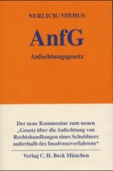 Anfechtungsgesetz - J&ouml;rg Nerlich, Christoph Niehus