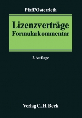 Lizenzverträge - Pfaff, Dieter; Osterrieth, Christian