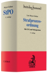 Strafprozessordnung - Lutz Meyer-Go&szlig;ner, J&uuml;rgen Cierniak, Otto Schwarz, Theodor Kleinknecht