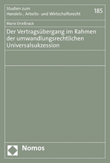 Der Vertrags&uuml;bergang im Rahmen der umwandlungsrechtlichen Universalsukzession - Marie Drie&szlig;nack