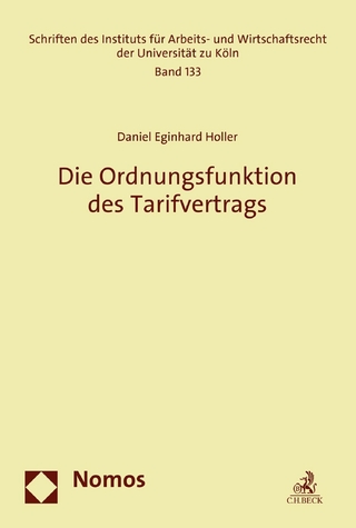 Die Ordnungsfunktion des Tarifvertrags