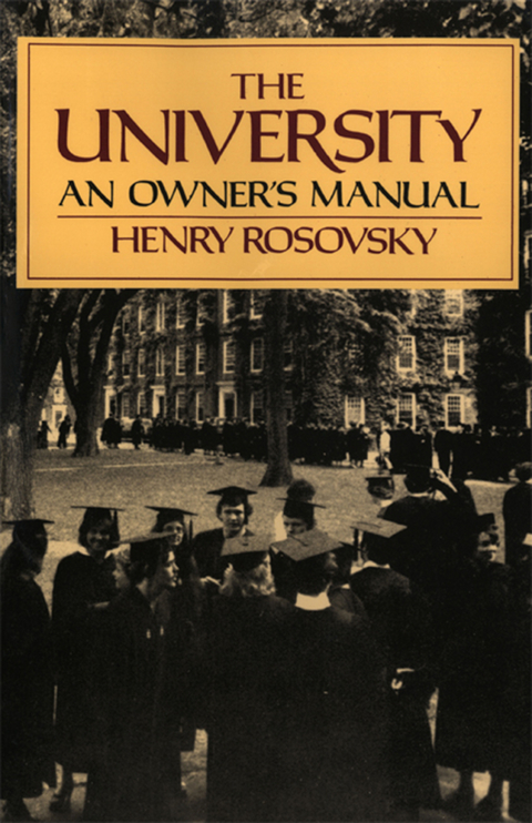 The University - Henry Rosovsky