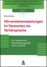 H&ouml;rverstehensleistungen im Deutschen als Terti&auml;rsprache - Nicole Marx
