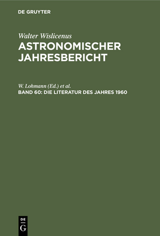 Die Literatur des Jahres 1960