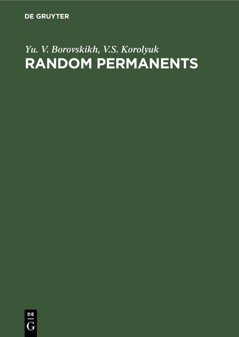 Random Permanents - Yu. V. Borovskikh, V. S. Korolyuk