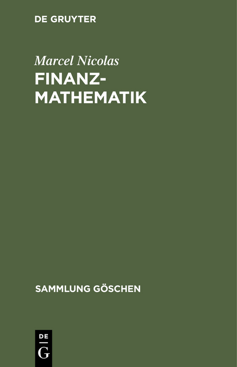 Finanzmathematik - Marcel Nicolas