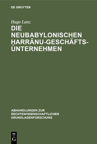 Die neubabylonischen ḫarrânu-Geschäftsunternehmen