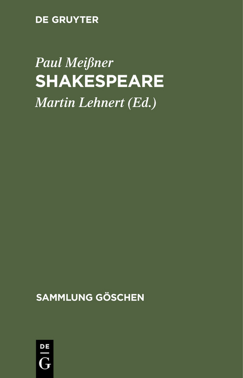 Shakespeare - Paul Mei&szlig;ner