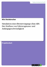 Simulation eines Bremsvorgangs ohne ABS. Der Einfluss von Fahrzeugmasse und Anfangsgeschwindigkeit - Nils Steinbrecher