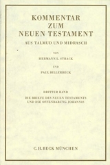 Kommentar zum Neuen Testament aus Talmud und Midrasch Bd. 3: Die Briefe des Neuen Testaments und die Offenbarung Johannis - Paul Billerbeck