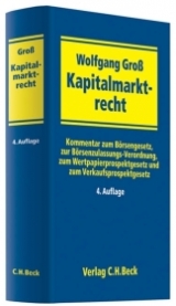 Kapitalmarktrecht - Groß, Wolfgang