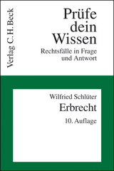 Prüfe dein Wissen / Erbrecht - Schlüter, Wilfried
