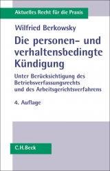 Die personen- und verhaltensbedingte Kündigung - 