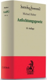 Anfechtungsgesetz (AnfG) - Böhle-Stamschräder, Alois; Huber, Michael; Kilger, Joachim