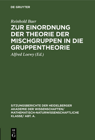 Zur Einordnung der Theorie der Mischgruppen in die Gruppentheorie