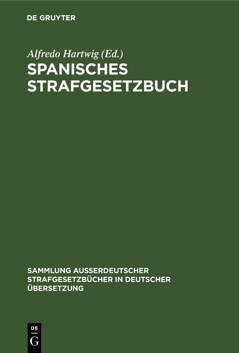 Spanisches Strafgesetzbuch - 
