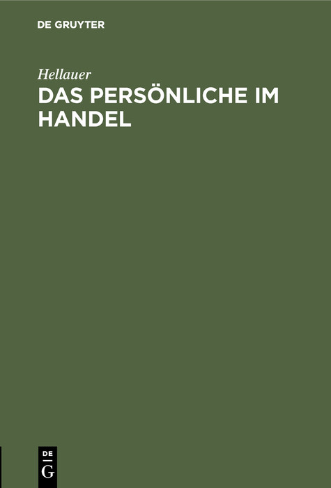 Das Pers&ouml;nliche im Handel -  Hellauer