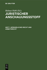 B&uuml;rgerliches Recht und Arbeitsrecht - 