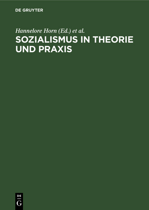 Sozialismus in Theorie und Praxis - 
