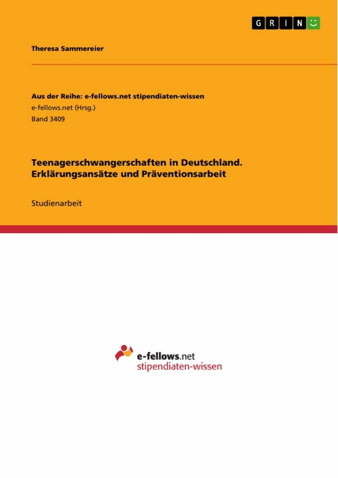 Teenagerschwangerschaften in Deutschland. Erkl&auml;rungsans&auml;tze und Pr&auml;ventionsarbeit - Theresa Sammereier