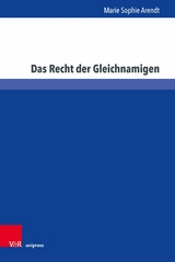Das Recht der Gleichnamigen -  Marie Sophie Arendt