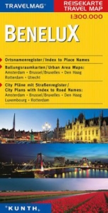 KUNTH Reisekarte Benelux 1:300 000 - 