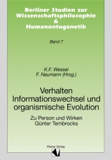 Verhalten. Informationswechsel und organismische Evolution - 