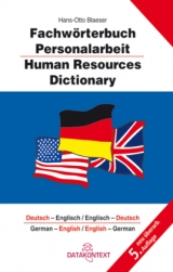 Fachwörterbuch Personalarbeit Dt.-Engl./Engl.-Dt. - Blaeser, Hans-Otto